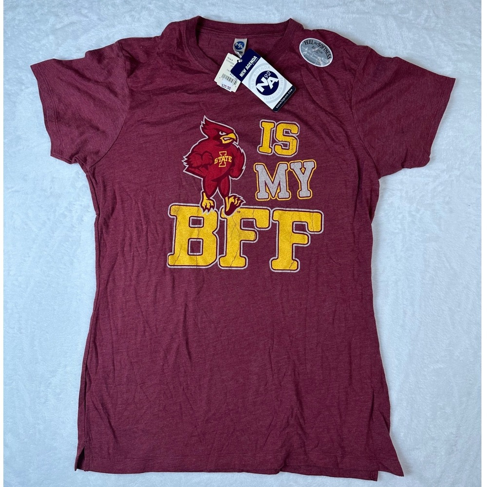 New Agenda Iowa State Cyclones T-Shirt XL Red Cy the Cardinal BFF Graphic Tee